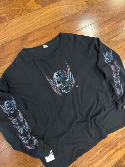 00s Live To Ride Flames Graphic Long-Sleeve Shirt (XXL)