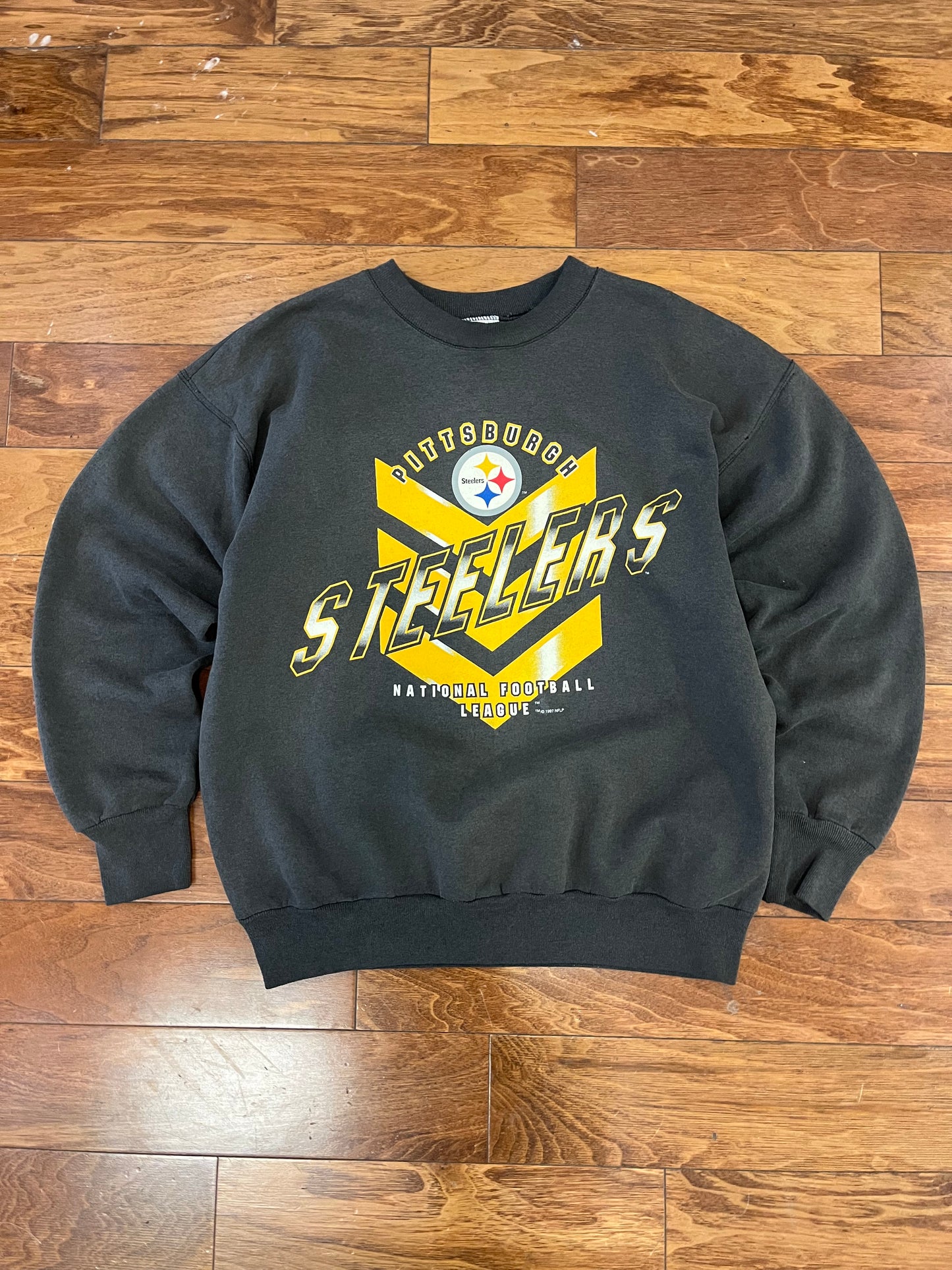 1997 Pittsburgh Steelers NFL Faded Crewneck (L)