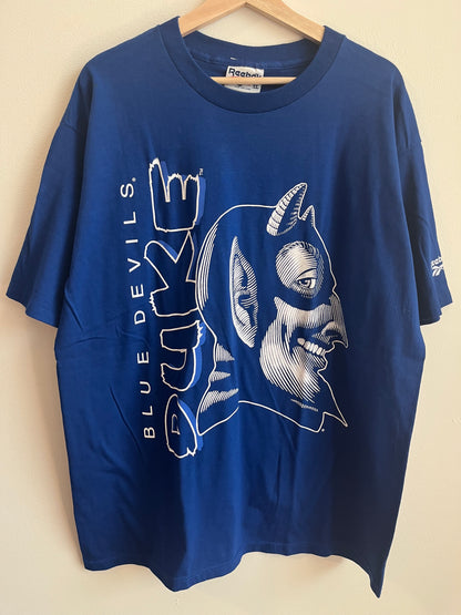 90s Devils Blue Devils Reebok Big Mascot Tee (XL)
