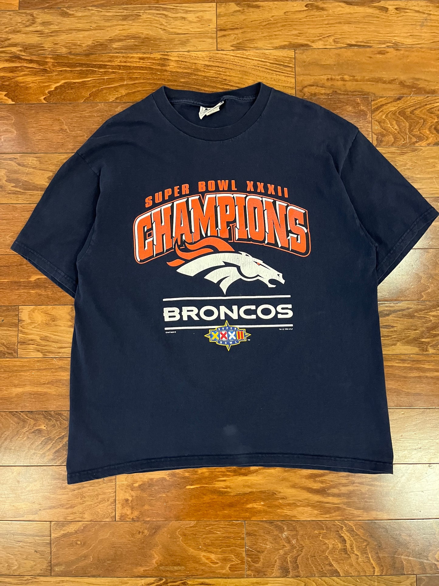 1998 Denver Broncos Super Bowl XXXII Tee (XL)