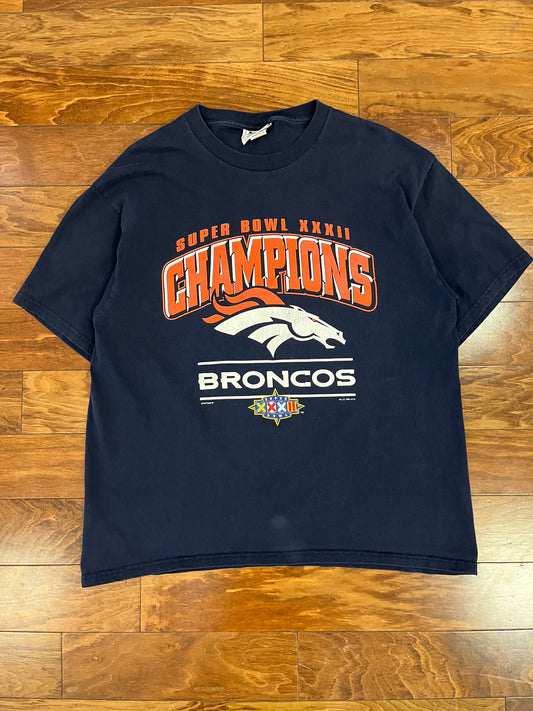 1998 Denver Broncos Super Bowl XXXII Tee (XL)