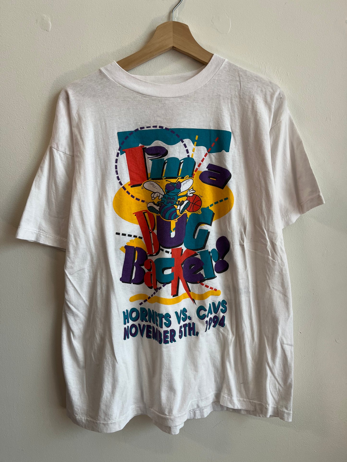 1994 Charlotte Hornets "I'm A Bug Back" Tee (XL)