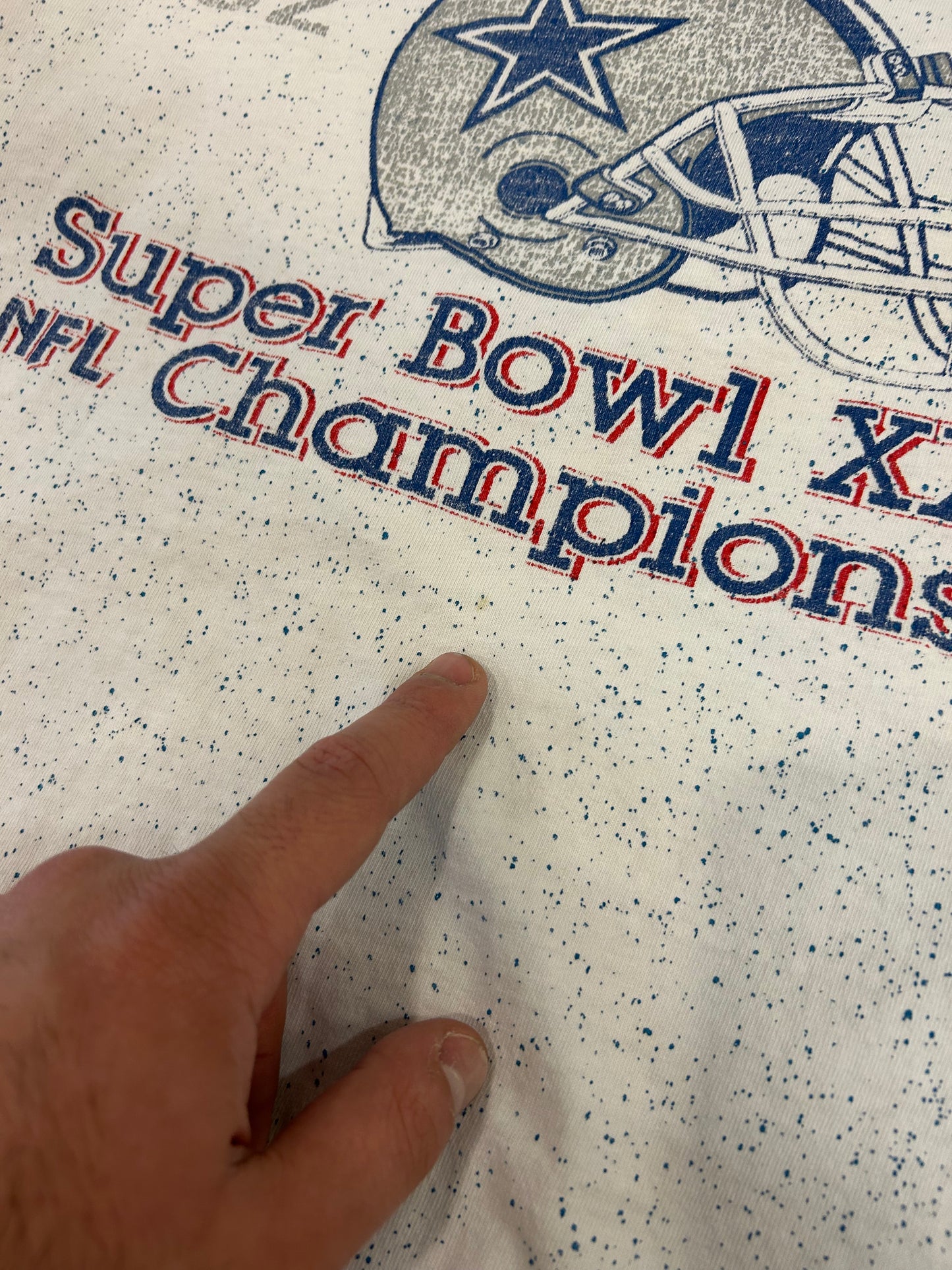 90s Dallas Cowboys Super Bowl XXVII Boxy Tee (L)