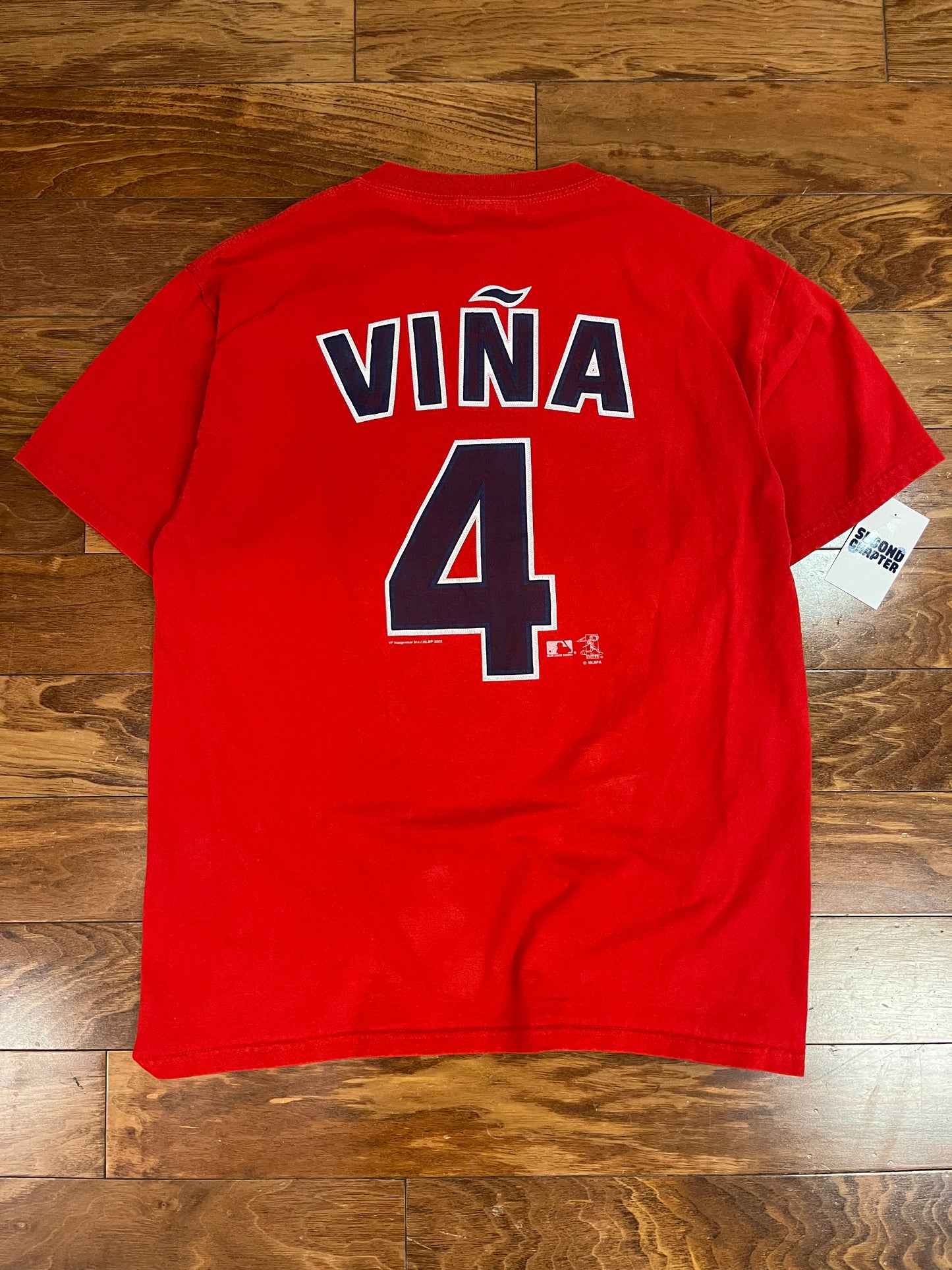 2003 St. Louis Cardinals Fernando Vina Tee (L)