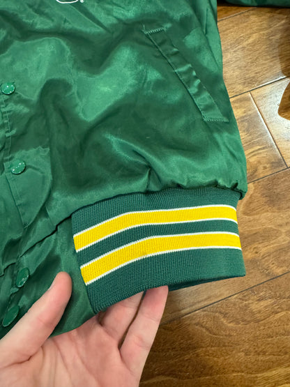 1992 Oakland Athletics Vintage Locker Line Satin Jacket (M)