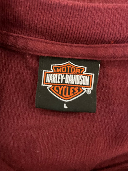2005 Harley Davidson Burgundy Las Vegas Tee (L)