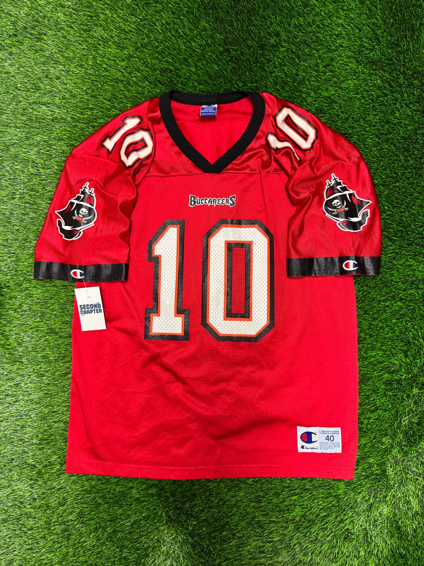 90s Tampa Bay Buccaneers Shaun King #10 Vintage Champion NFL Jersey (M)