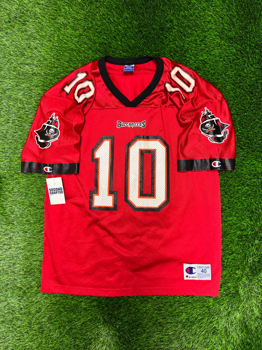 90s Tampa Bay Buccaneers Shaun King #10 Vintage Champion NFL Jersey (M)