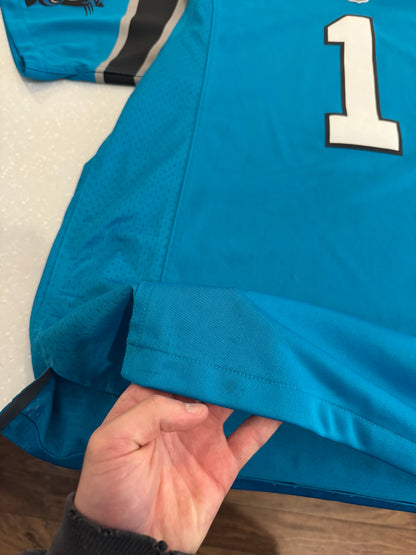 2016 Carolina Panthers Cam Newton Electric Blue Jersey (L)