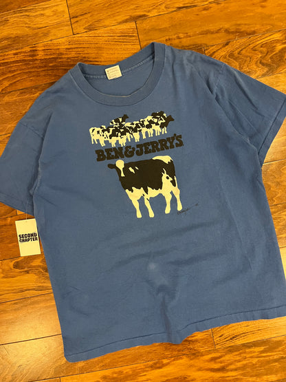 1985 Ben & Jerry's "Vermont's Finest" Grail Cow Graphic Tee (XL)