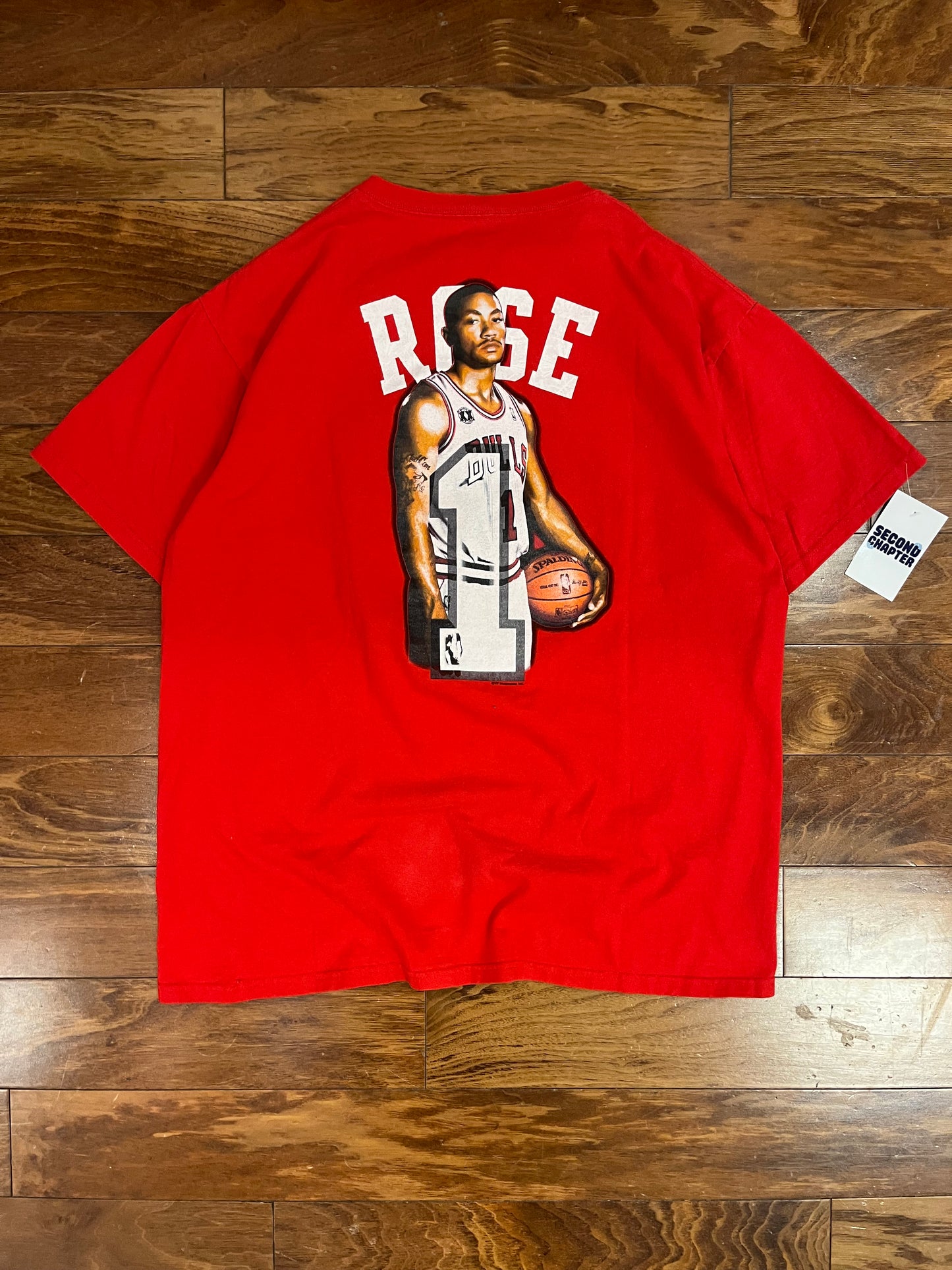 00s Chicago Bulls Derrick Rose "D-Rose" Vintage NBA Tee (L)