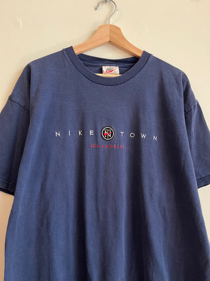 1997 Nike Town Navy Embroidered Tee (XL)