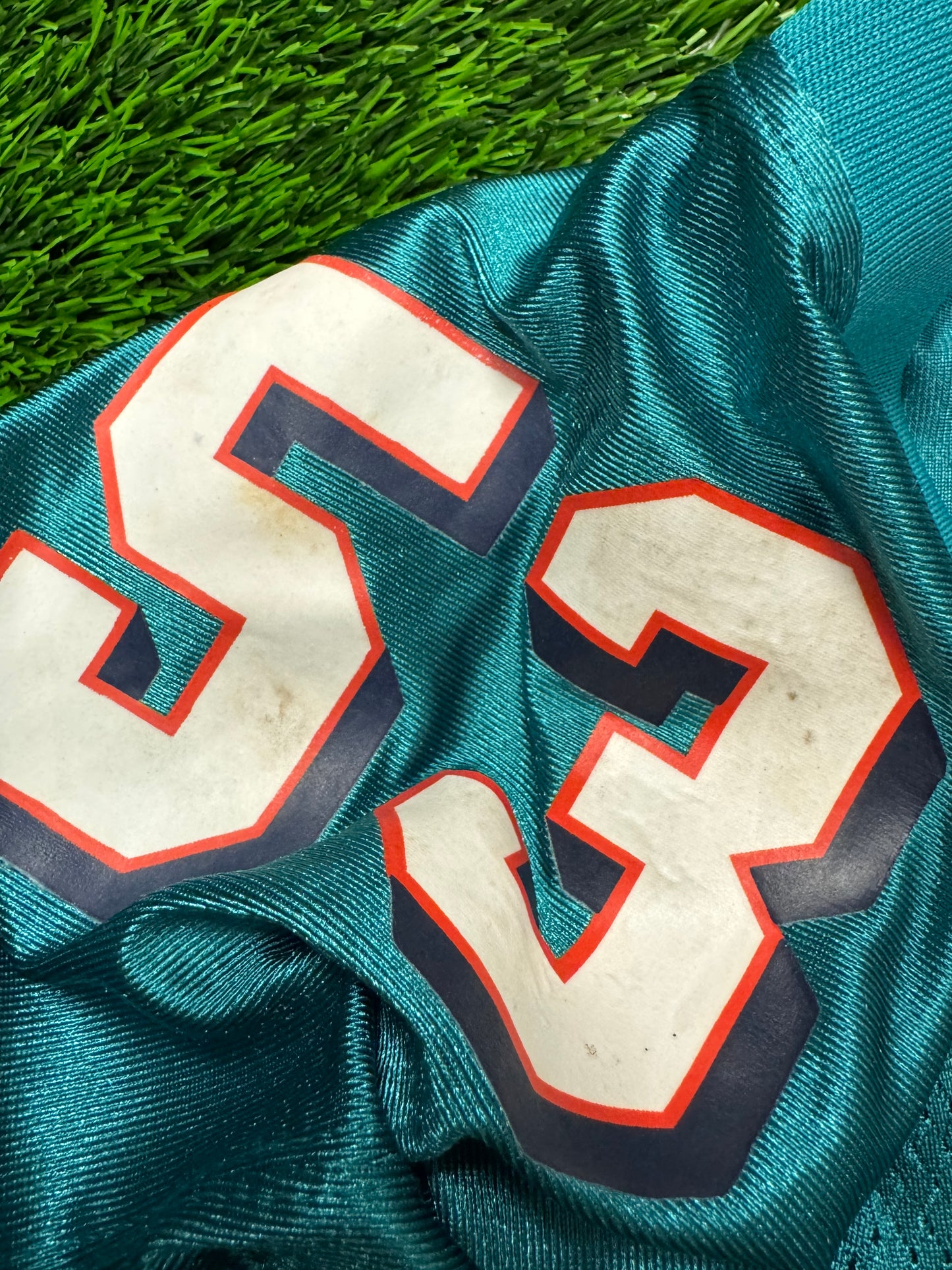 00s Miami Dolphins Bob Matheson #53 Vintage NFL Reebok Jersey (L)