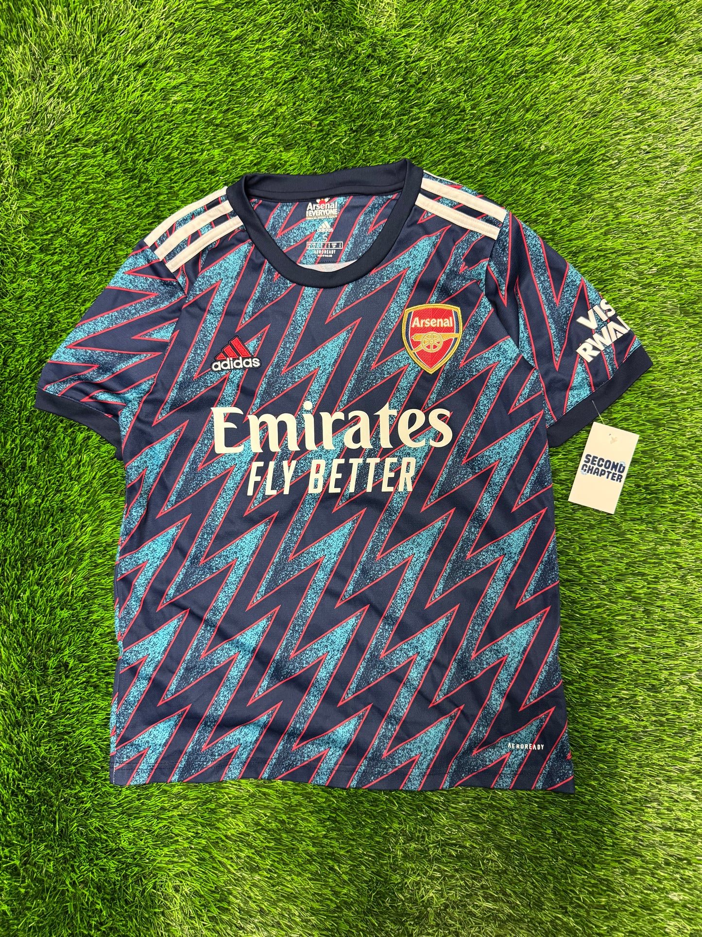 Arsenal Kieran Tierney #3 Adidas Third Jersey Emirates 2021-22 Kit (S)
