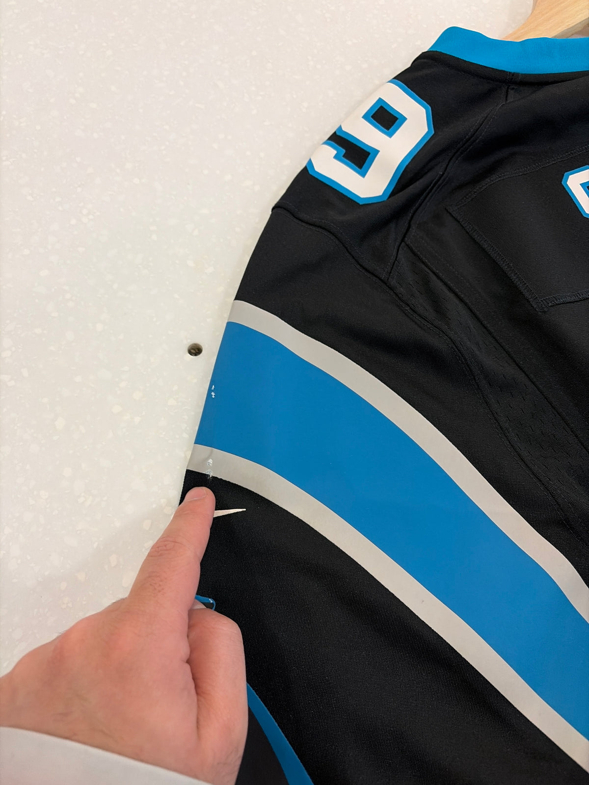 00s Carolina Panthers Kawann Short Nike Home Jersey (L)