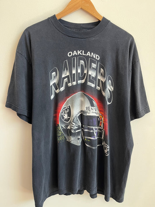 90s Oakland Raiders True Fan Tee (XL)