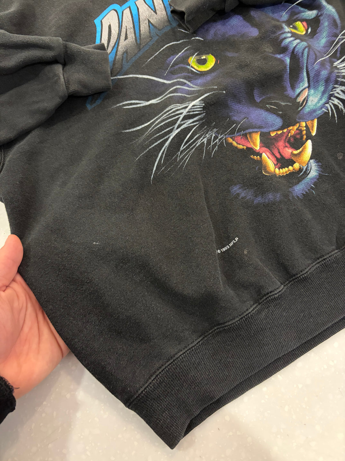 1993 Carolina Panthers Realistic Cat Salem Crewneck (L)