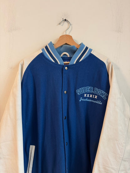 2005 Jacksonville Super Bowl Varsity Leather Jacket (XL)
