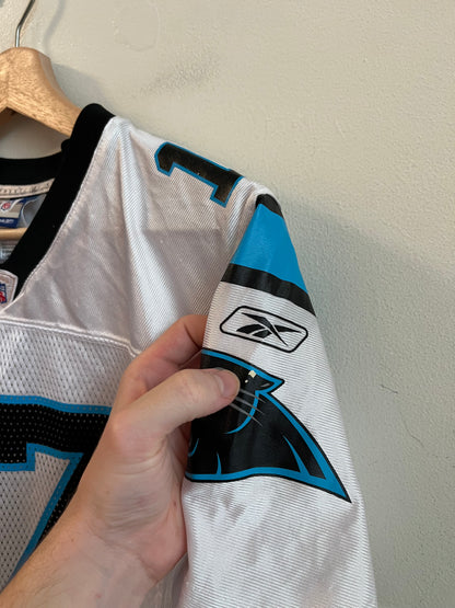 00s Carolina Panthers Jake Delhomme Reebok Away Reebok Jersey (Youth L)