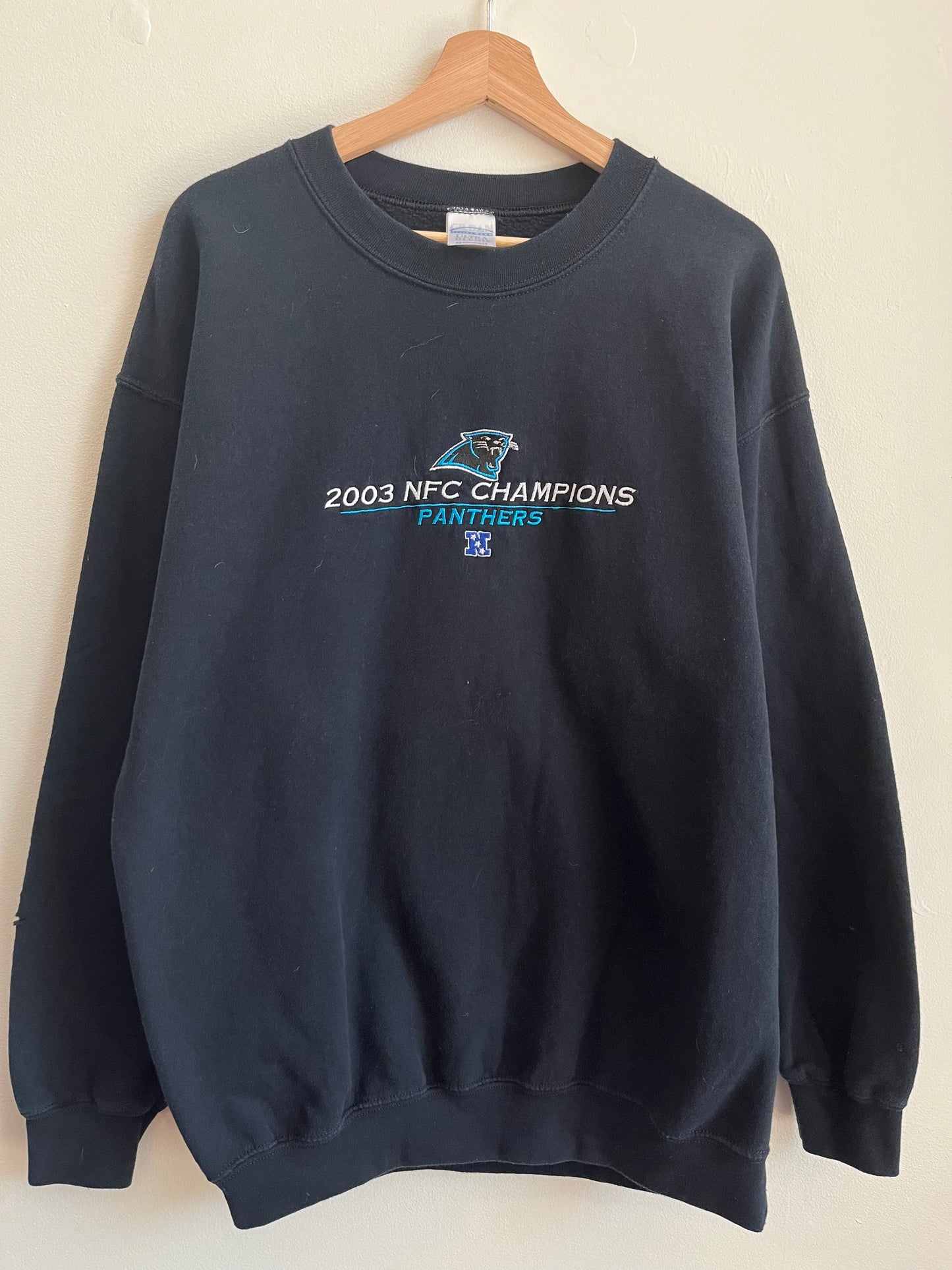 2003 Carolina Panthers Gildan NFC Champions Crewneck (L)
