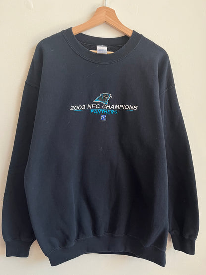2003 Carolina Panthers Gildan NFC Champions Crewneck (L)