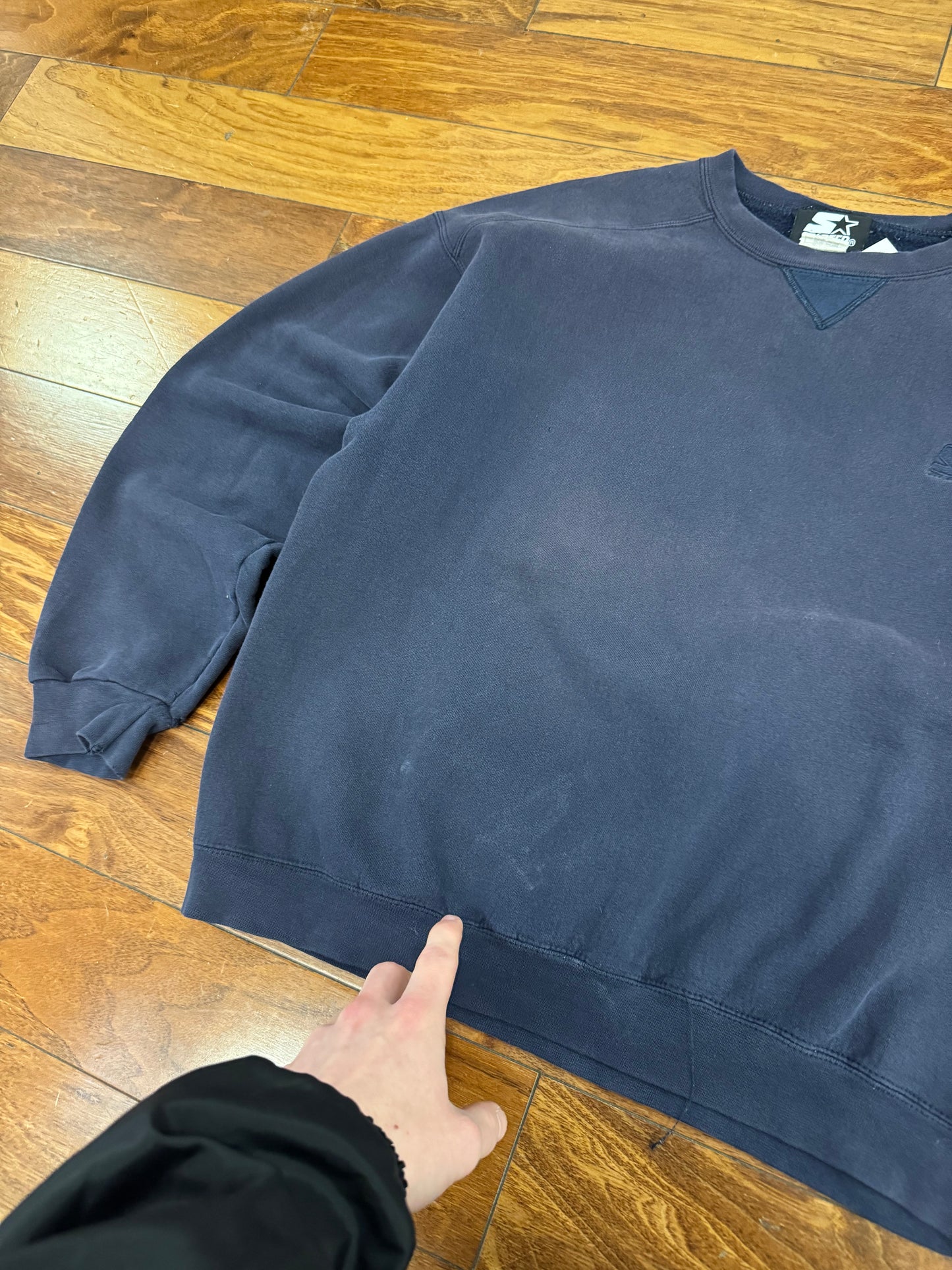 00s Starter Faded Blue Essential Crewneck (M)