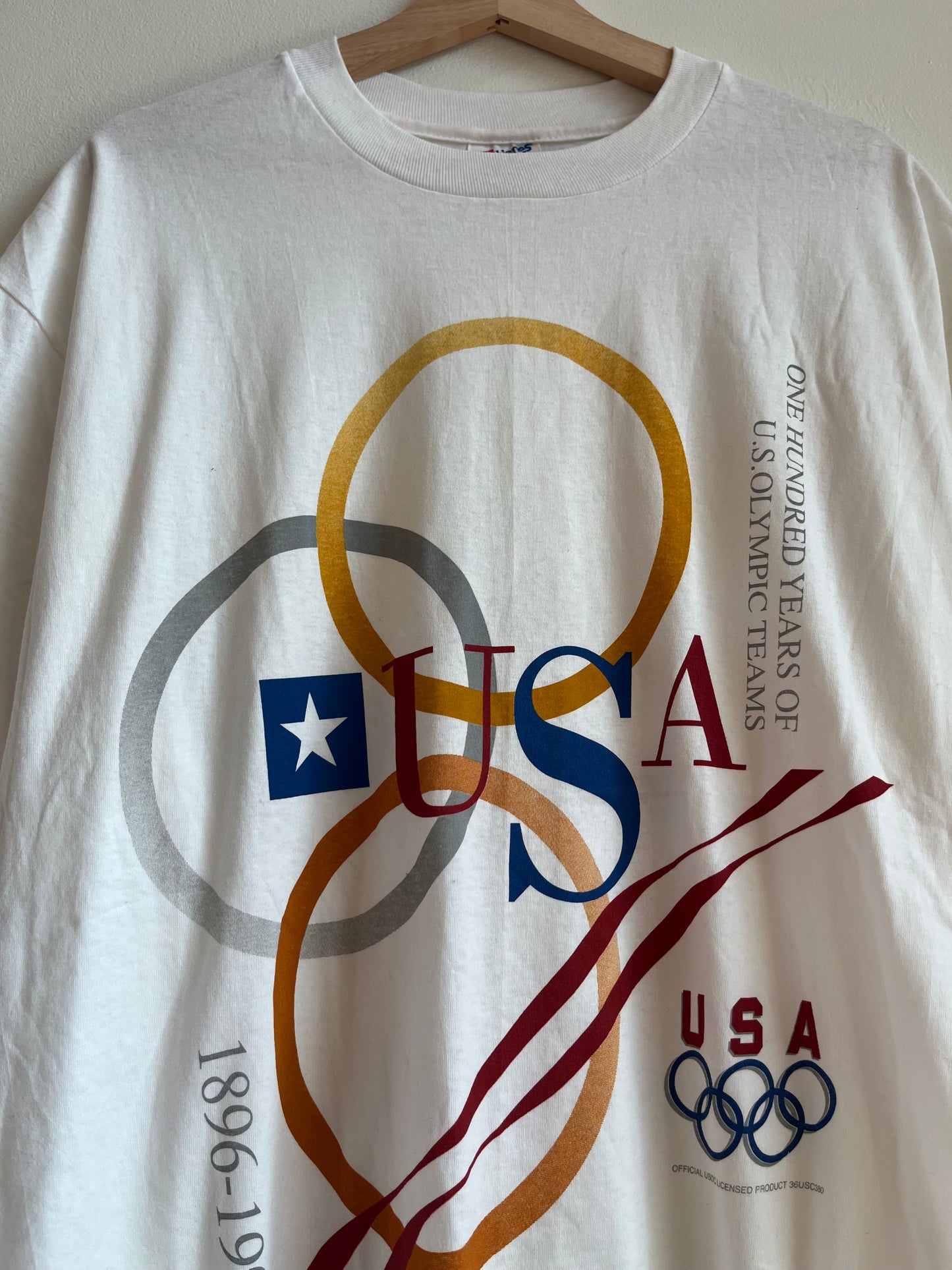 1996 USA Olympics 100 Years White Tee (XL)