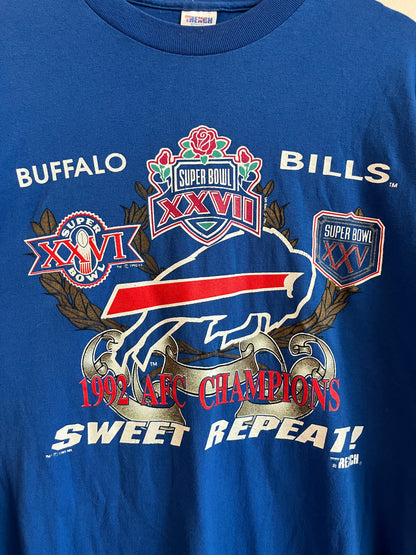 1992 Buffalo Bills Super Bowl Sweet Repeat Tee (XL)