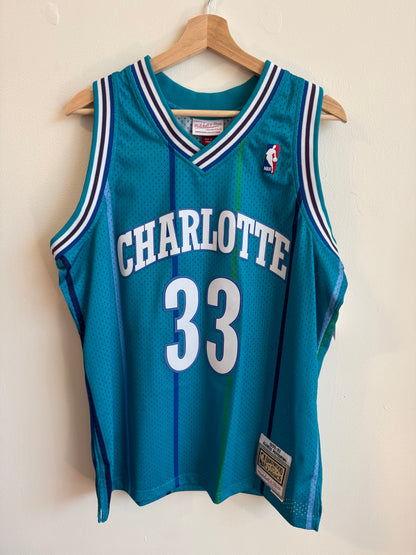 2010s Charlotte Hornets Alonzo Mourning Mitchell & Ness Jersey (L)