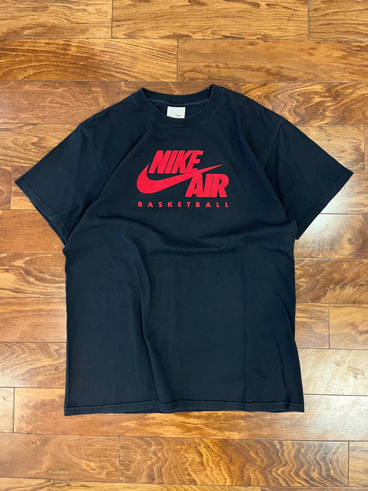 00s Nike Air Basketball Black Tee (L)