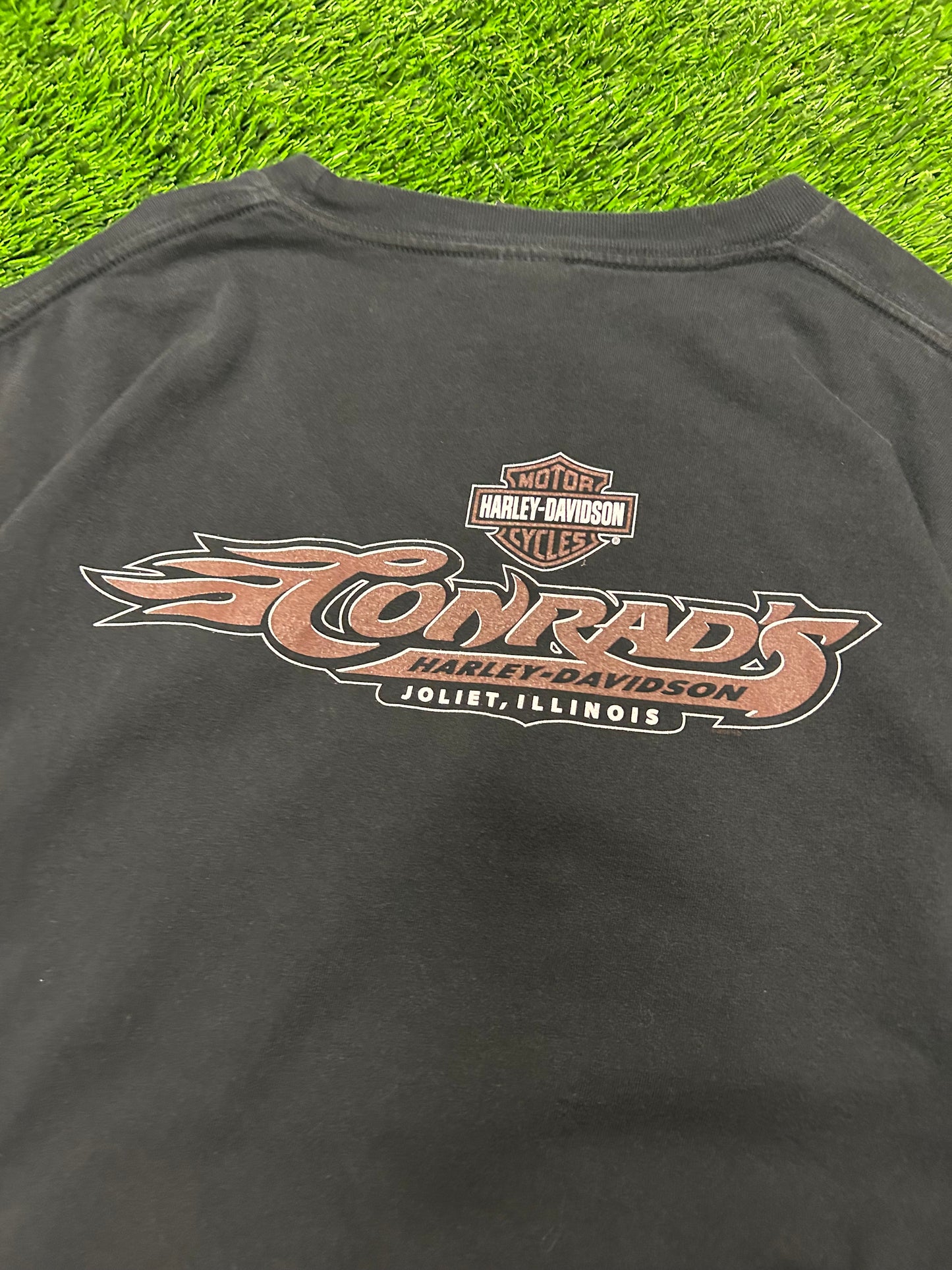 2008 Harley Davidson Snake & Flames Conrad's Illinois Tee (XL)