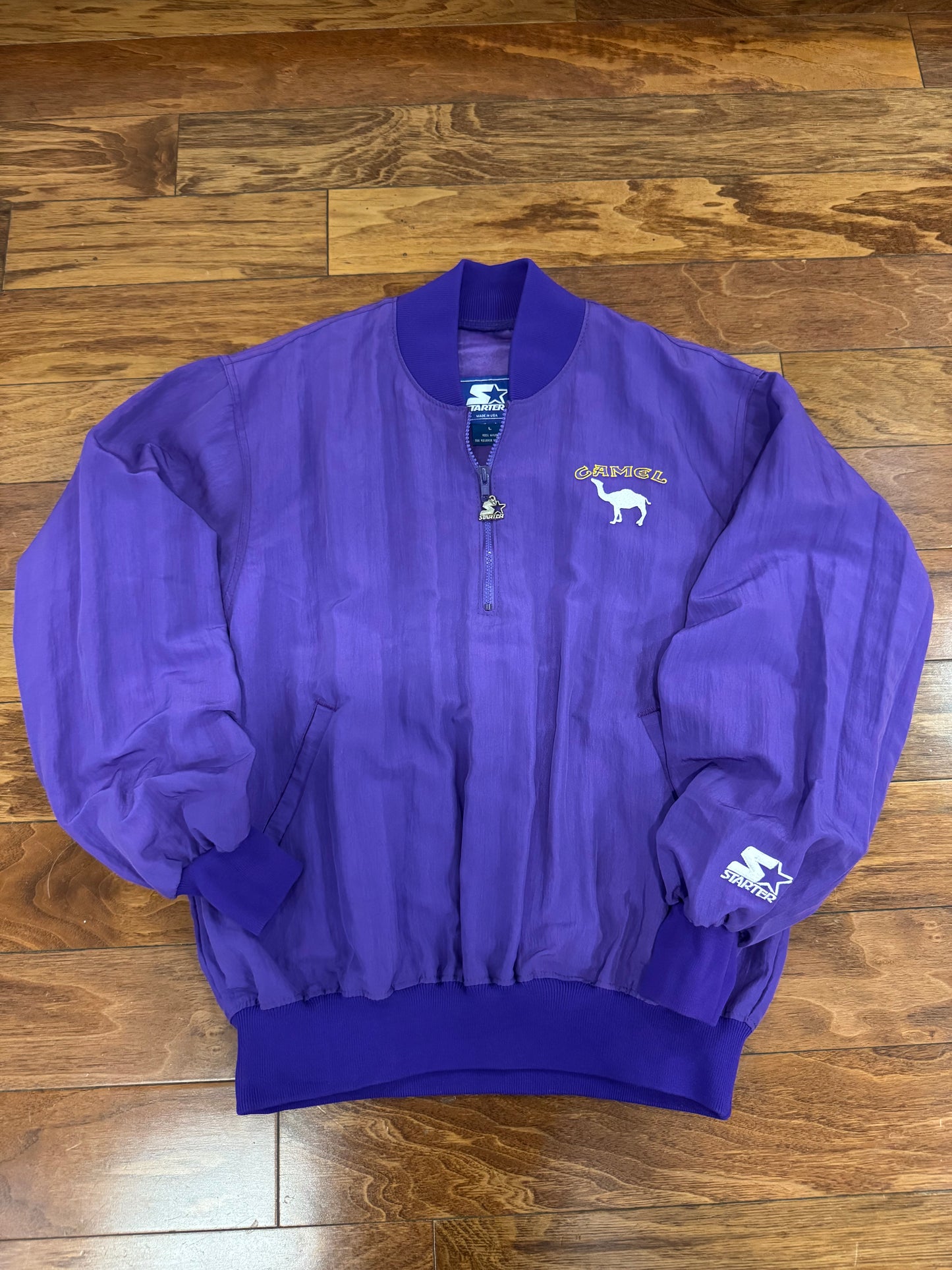 90s Camel Cigarettes Starter Purple Vintage Starter Windbreaker (L)