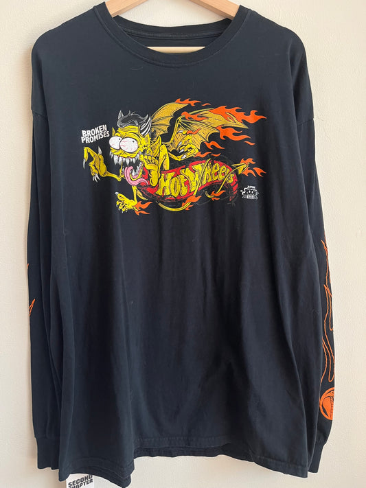 2022 Broken Promises Flames Exclusive Zumiez Long-Sleeve Shirt (XL)