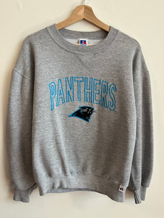 90s Carolina Panthers Russell Grey Crewneck (M)