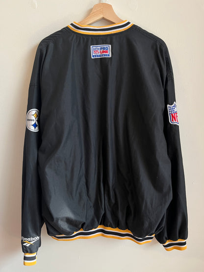 90s Pittsburgh Steelers Reebok Pullover Windbreaker (XL)
