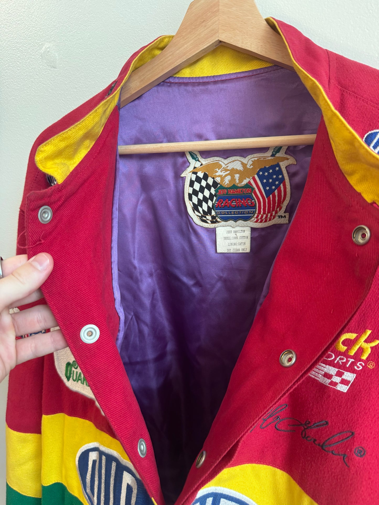 90s Jeff Gordon Dupont Quaker State Racing Jeff Hamilton Nascar Jacket (L)
