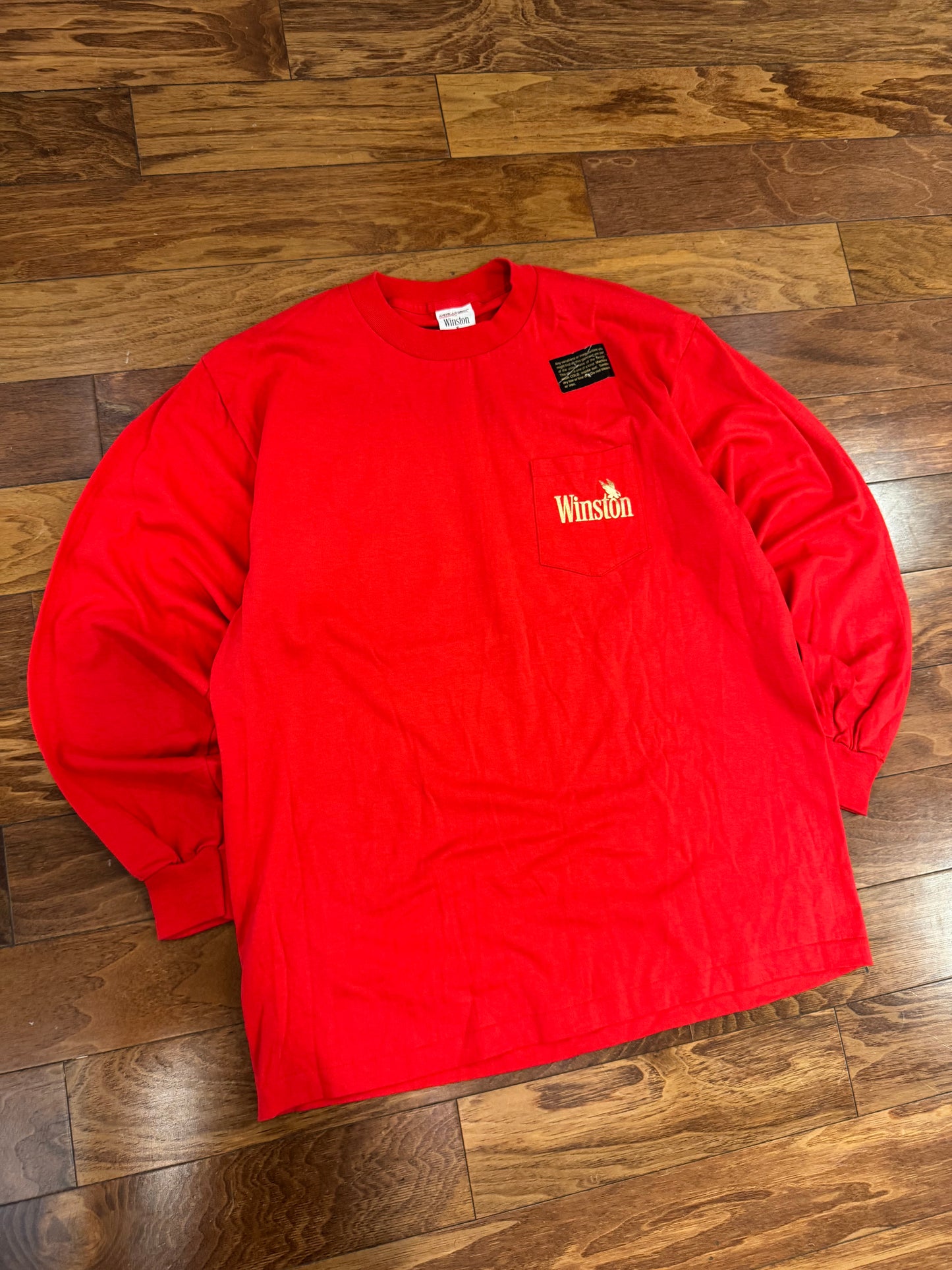 90s Winston Cigarettes Deadstock Long Sleeve Shirt (XL)
