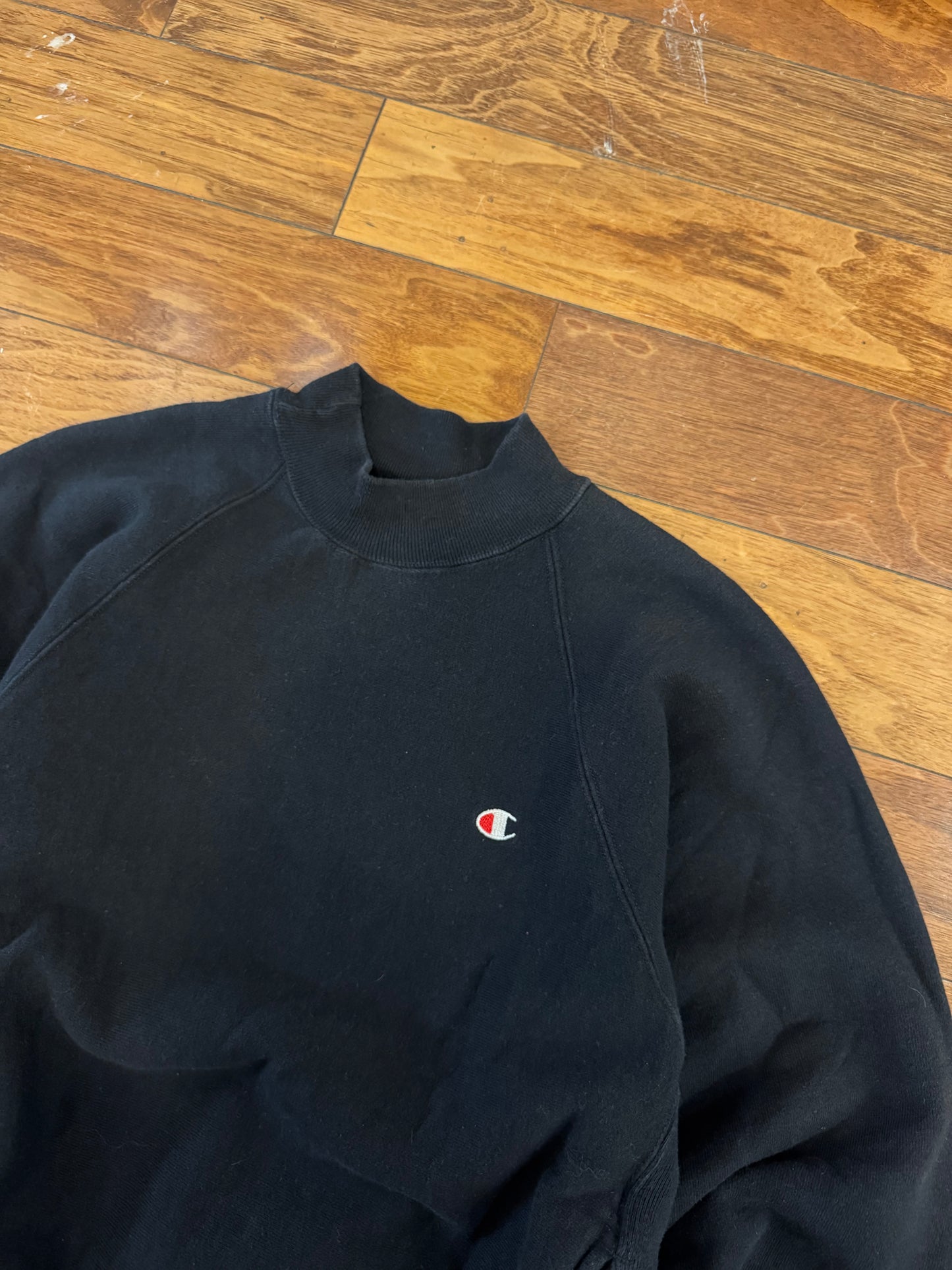 90s Champion Reverse Wave Mock Neck Crewneck (M)