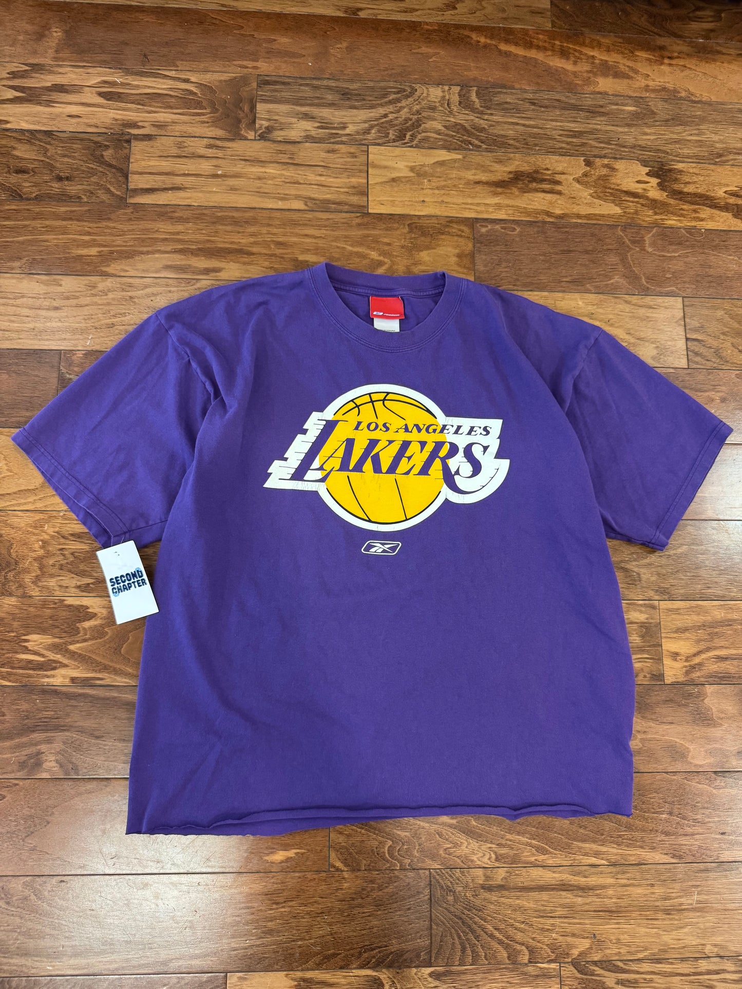 00s Los Angeles Lakers Reebok Cropped Tee (XL)