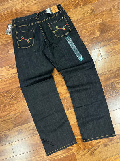 00s LRG Jeans Deadstock Embroidered Jeans (36x34)