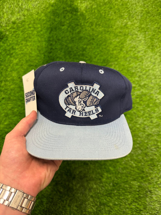 90s University of North Carolina (UNC) Two Toned Vintage Snapback Hat (OS)
