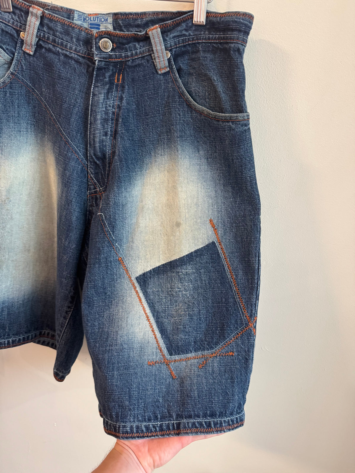 00s Evolution Baggy Patched Shorts (34)