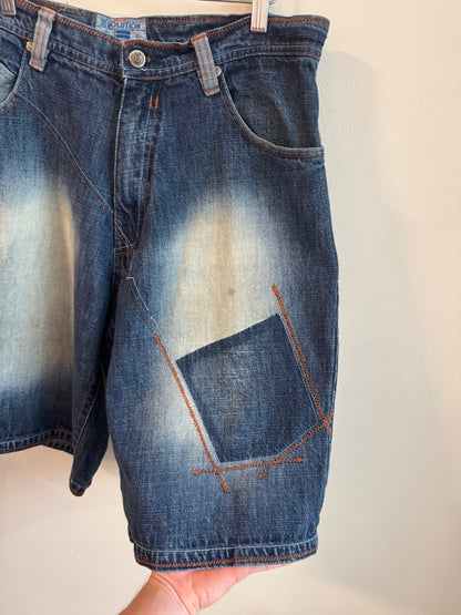 00s Evolution Baggy Patched Shorts (34)