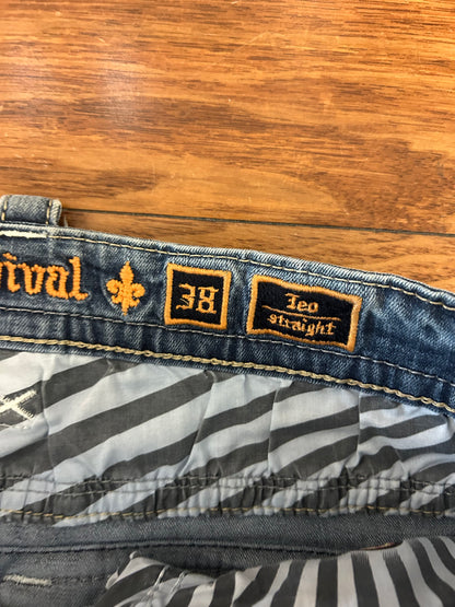 00s Rock Revival Embroidered Jeans (38 x 34)