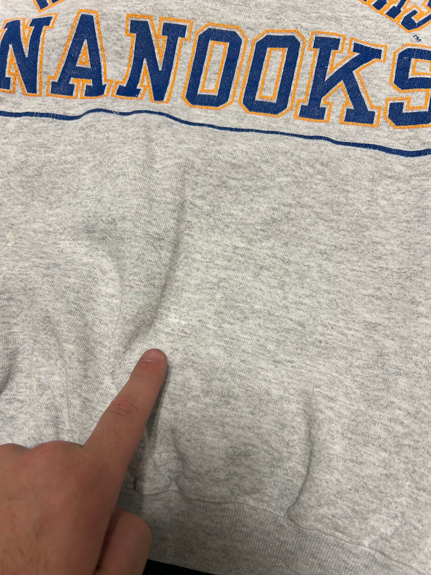 90s University Of Alaska-Fairbanks Nanooks Spell Out Crewneck (XL)