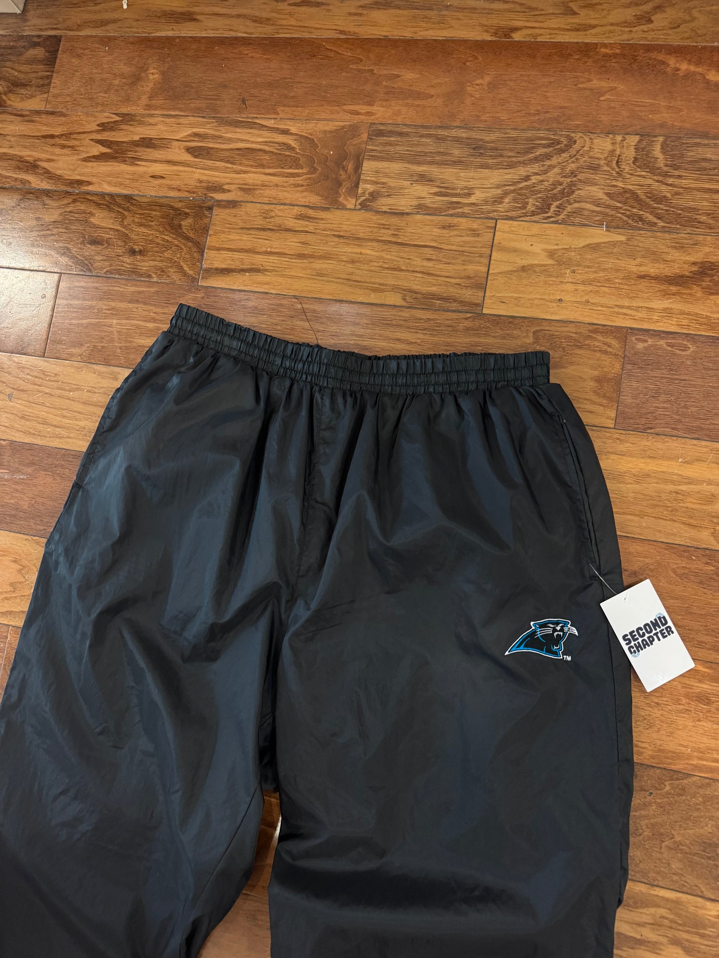 90s Carolina Panthers Game Day Black Essential Track Pants (XL)