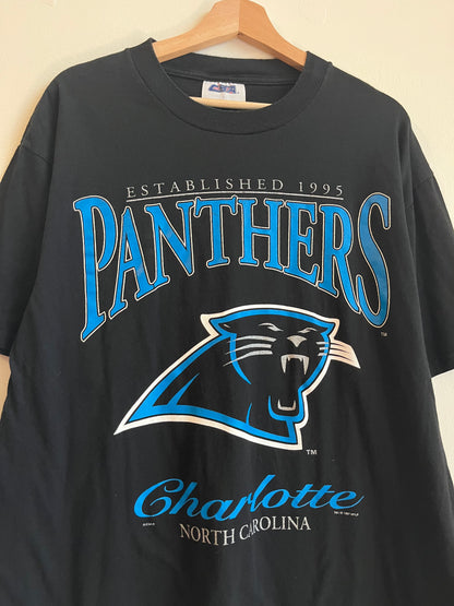 1997 Carolina Panthers CSA Charlotte NC Black Tee (L)