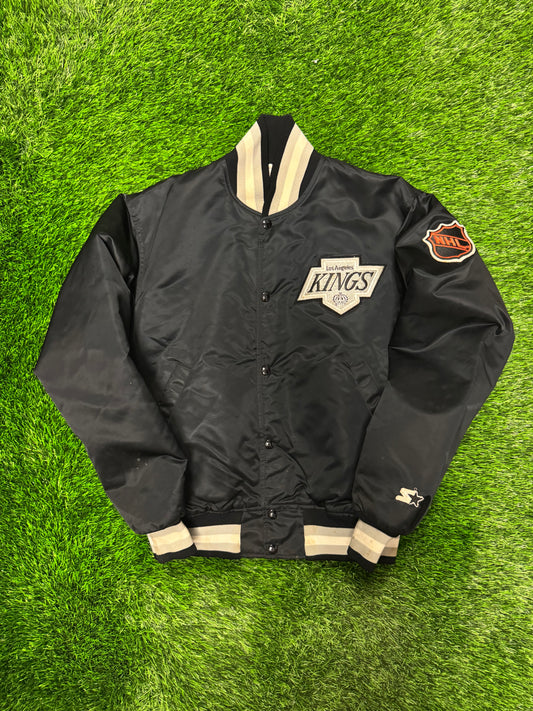 90s Los Angeles Kings Vintage NHL Satin Jacket (M)