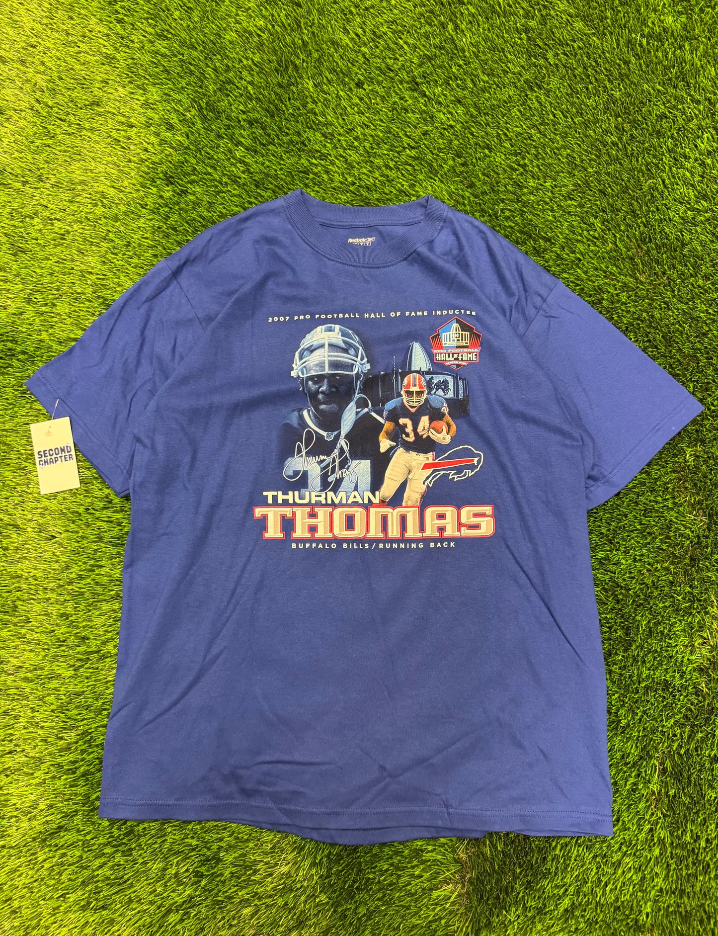 2007 Buffalo Bills Thurman Thomas Hall of Fame Tee (L)