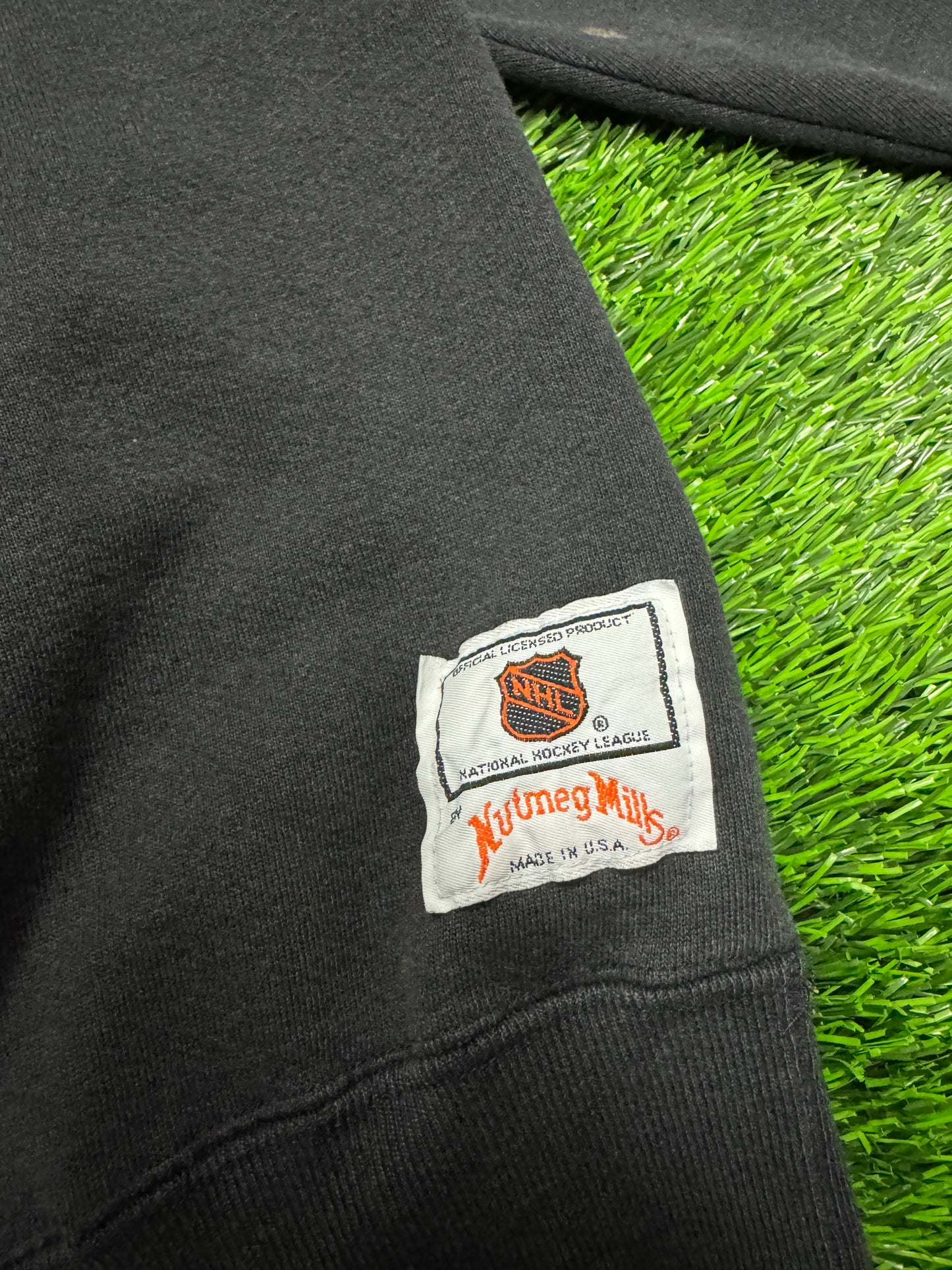 90s San Jose Sharks Vintage Nutmeg Black NHL Crewneck (XL)